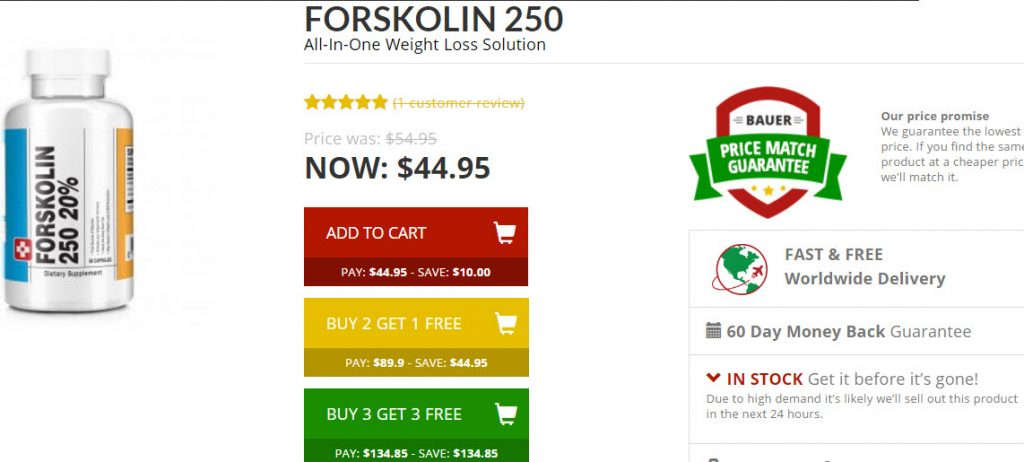 Buy Forskolin 250