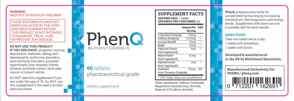 phenq ingredients