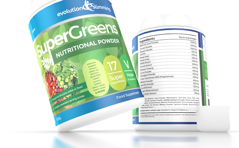 Evolution slimming super greens powder